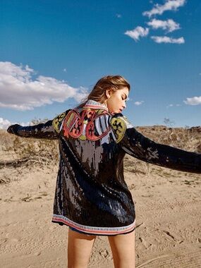 NASTY GAL sequin embellished jacket/blazer. Stunning colors.